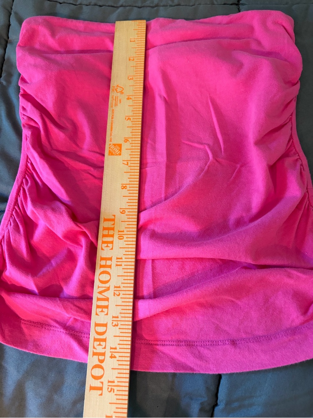 Y2K Banana Republic Women's Strapless Fuchsia Cami Cotton Top XS - Picture 3 of 5